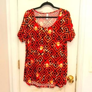 Lularoe Christmas Collection Classic Tee XL